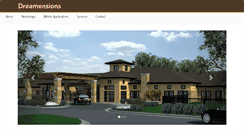 Desktop Screenshot of dreamensions.com