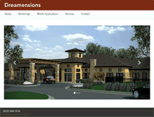 Tablet Screenshot of dreamensions.com